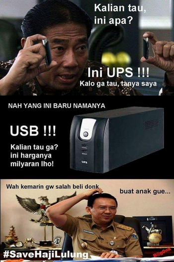 Meme Ahok-Lulung