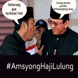Meme Ahok-Lulung