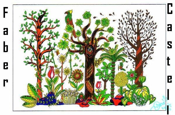 Berlatih mewarnai gambar : Contoh Gambar Mewarnai Faber Castell