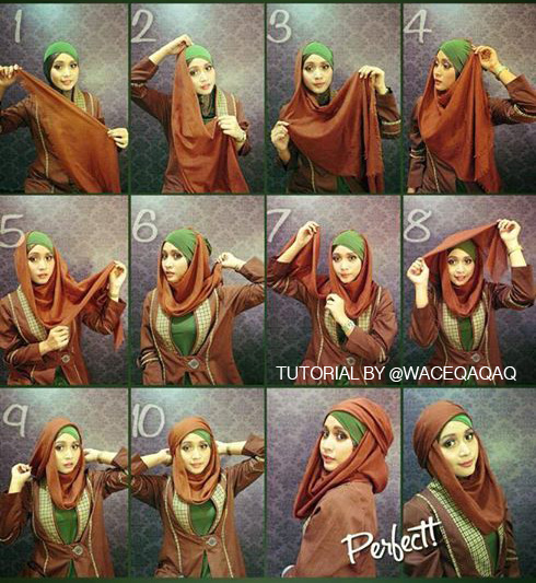 3 Style Terbaru Tutorial Hijab Pesta Oleh Vindy Harfrida