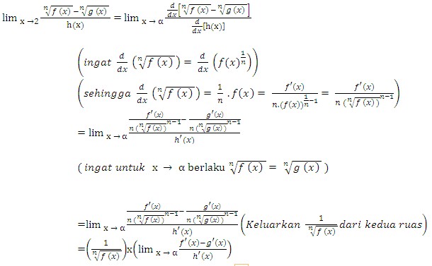 Logika Praktis Pengerjaan Limit Kompasiana Com