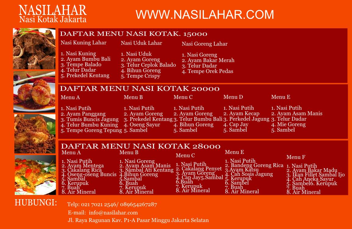 Contoh Brosur Catering Nasi Box – Gambaran