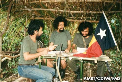 Xanana Gusmao, Mau Hudo, dan Mau Huno (Sumber gambar : www.amrtimor.org)