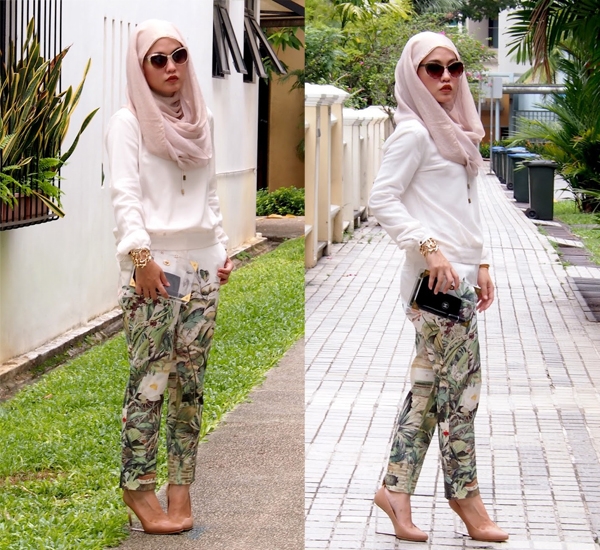 Tampil Chic Dengan Hijab Dan Celana Bermotif Begini Cara Padu