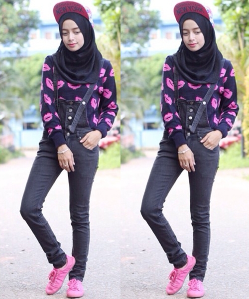 Gaya Stylish Padu padan Hijab dengan Celana Kodok oleh Gaya Stylish Padu padan Hijab dengan Celana Kodok oleh