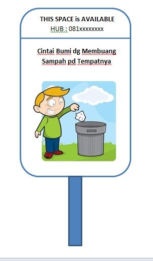 Membudayakan Membuang Sampah pada Tempatnya oleh Muhammad 