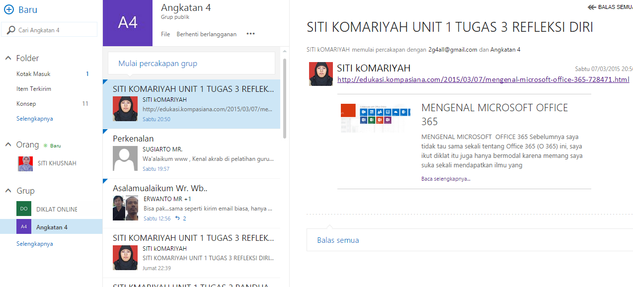 Cara Mengirim Email Melalui Microsoft Office 365 - Kompasiana.com