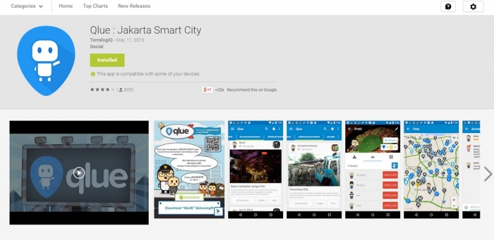 Qlue, aplikasi android yang memfasilitasi partisipasi warga Jakarta